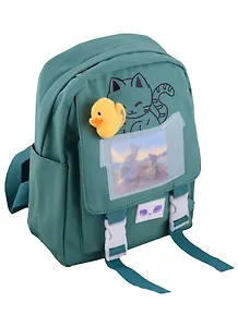 Рюкзак "Cat" мятный, со значком