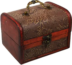 Шкатулка-сундучок XL 11*11,5*15  15*11*12см, дерево, в ассортименте