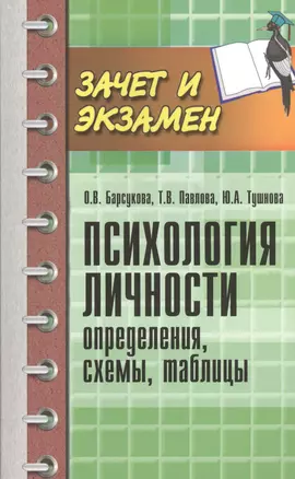 Психология личности  :определения, схемы, таблицы — 2455819 — 1