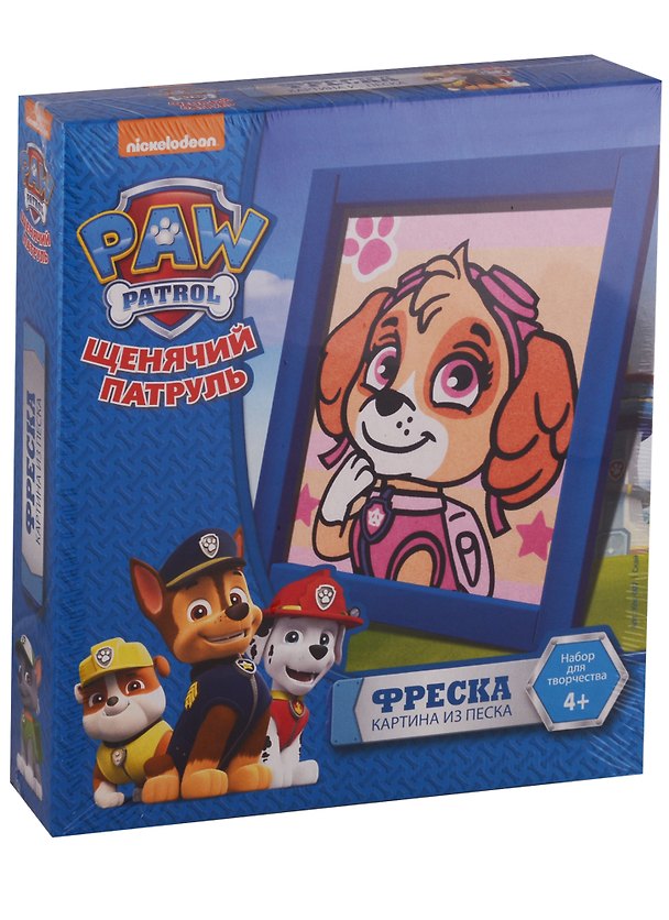 Набор для творчества LORI Фреска, Картина из песка. Щенячий патруль "Скай" 2662648 — 1