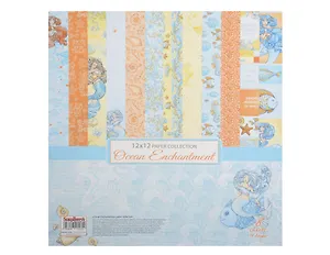 Набор бумаги для скрапбукинга 30,5*30,5см 190гр/м, Сказки Моря (6+2) АНГ