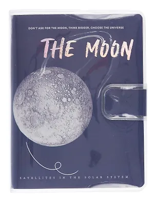 Записная книжка А6 80 листов в клетку, "The Moon", кнопка, в ассортименте 3050987