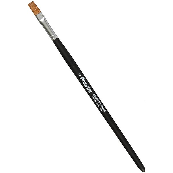 Кисть колонок плоская №8"Praktik", АРТКОМ 228512 — 1