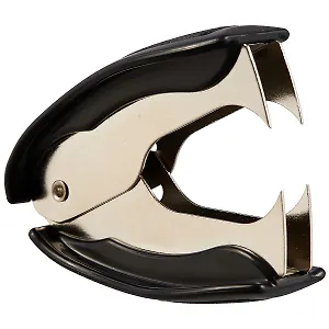 Антистеплер с фиксатором "Elegance", черный, к/к