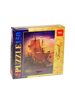 Пазлы 150 А4ф Парусник на закате (150П34_13203) (22х33см) (3-99л.) (Hatber) (коробка) 2473398