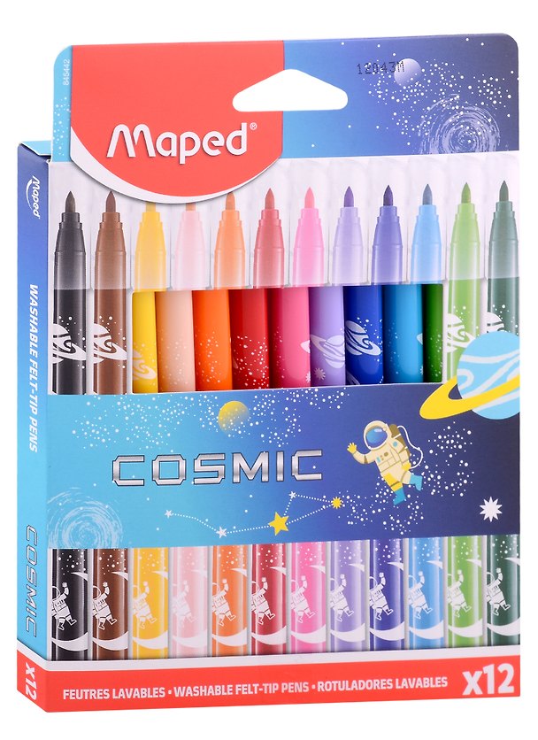 Фломастеры «Jungle cosmic» Maped, 12 цветов 2931695 — 1