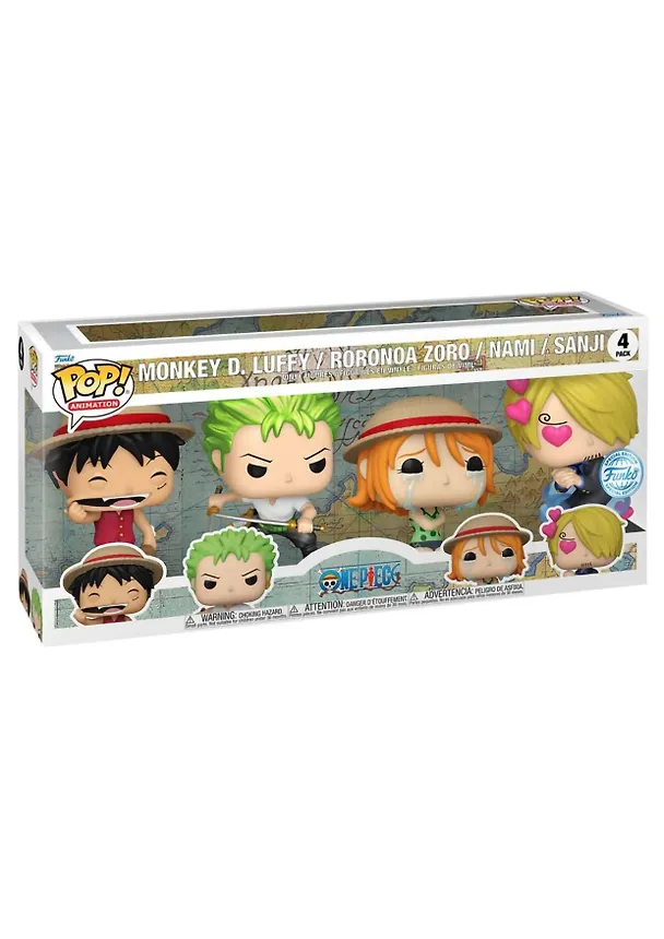 Фигурка Funko POP! Animation One Piece Refresh Luffy/Zoro/Nami/Sanji (EMEA) (Exc) 4PK 84472 (Fun84472) 3118961 — 2