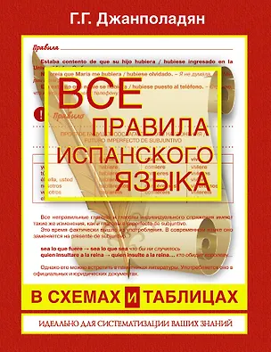 Книга Все правила испанского языка (Гоар Джанполадян)