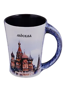 ГС Кружка Москва синяя Собор Василия Блаженного (керамика) (180 мл) (3032519)