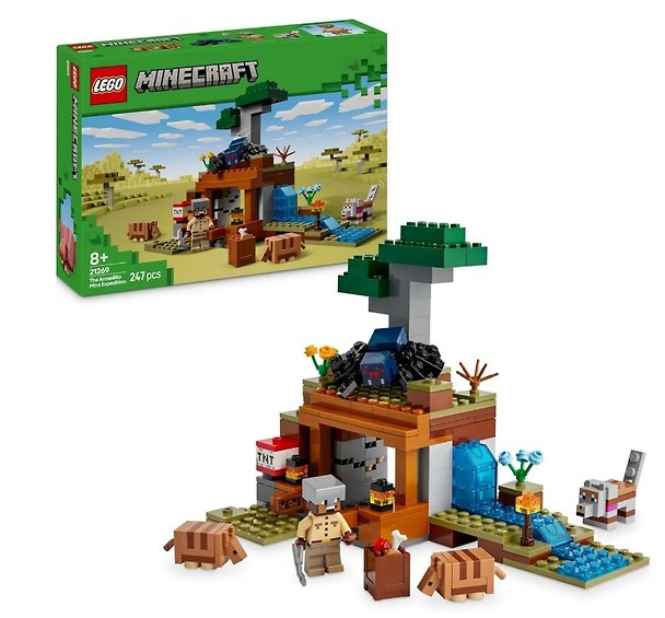 LEGO Minecraft: Экспедиция на рудник Броненосец, 247 деталей (21269) 3118452 — 1