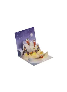 3D открытка Зимний дом (Winter Cottage) (мини) (TR161)