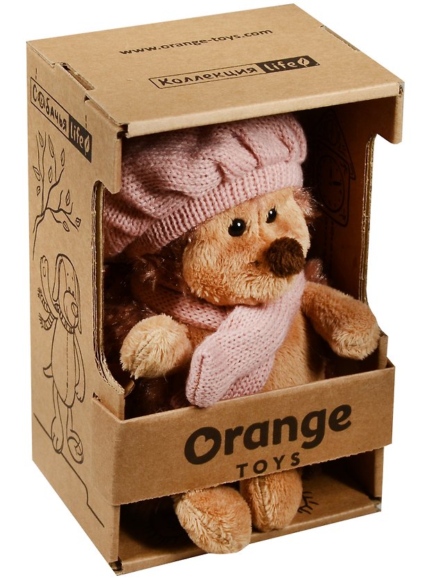 Игрушка мягкая, Orange Toys, Ежинка Колючка в берете 15см OS603/15 2563910 — 1