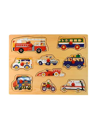 Машинки (D21A) (развивающая деревянная игра) 2393682