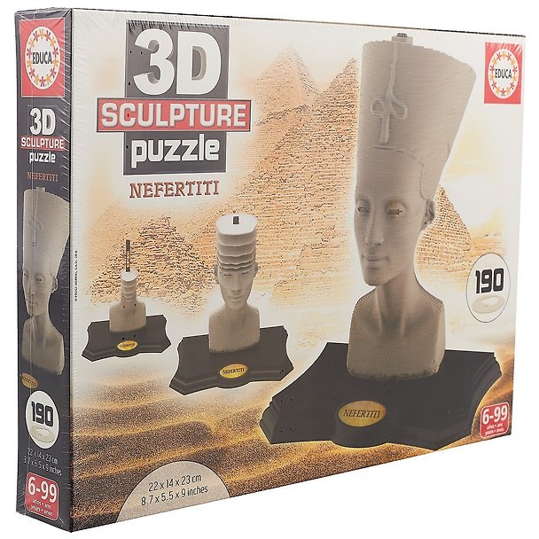 3D пазл «Нефертити» 190 деталей, Educa 2545794 — 1
