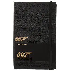 Записная книжка Moleskin James Bond Large, 96 листов, чёрная, А5