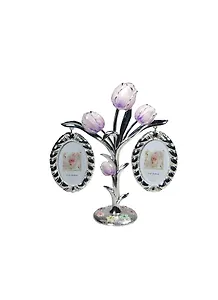 Набор из 2-х фоторамок со стразами (5х8) Дерево (19х21) (46001)