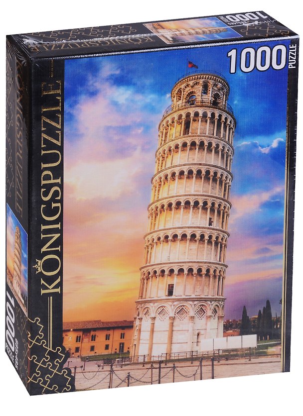 Пазл 1000 Konigspuzzle Италия Пизанская башня (ГИК1000-8228) (коробка) 2640682 — 1