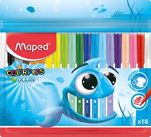 Фломастеры Maped, Ocean, 18 цветов 250525