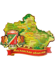 ГС Магнит Зеленоград Карта с гербом (дерево) (7,5см)