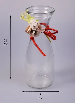 Ваза декоративная Love 21см (стекло) (222-269) 2578764