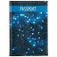 Обложка для паспорта Космос Звезды на синем фоне (кожа) (ПВХ бокс) (ОК2017-07) — 2597608 — 1