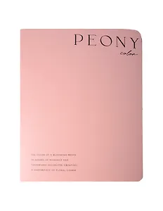 Тетрадь В5 48л кл. "Peony", розовый, карт.обл., микротекстурирование, ламинация, скрепка