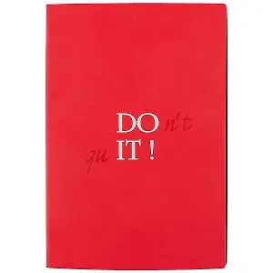 Ежедневник недатированный "Софт-тач",  А5, 160 листов, красный