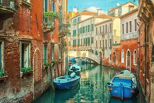 Алмазная мозаика ТМ Рыжий кот (блест.) 22х32 см,с подр.,с полн. заполн.(27цв) Старинные улицы Венеции (Арт.AS22071) 367258