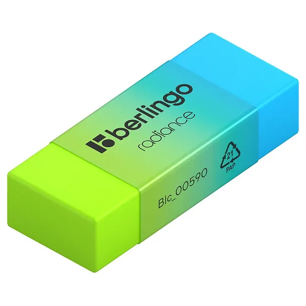 Ластик "Radiance" прямоугольный, ассорти, Berlingo 3167015 — 3
