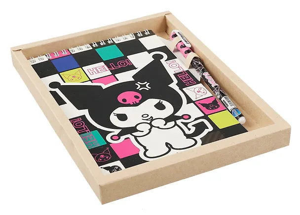 Блокнот Kuromi-3 с ручкой шариковой, А5, 60 листов 3037790 — 2