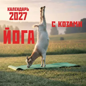 Йога с козами. Календарь настенный на 2027 год (300х300 мм)