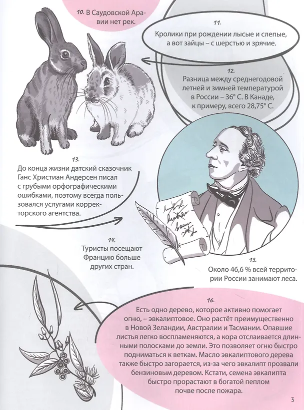 Книга Энциклопедия на каждый день. 365 фактов обо всём на свете. глянц. ламин 215х288 () — 3
