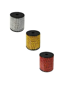 Ленты с бусинами на бобине (6113-2) (3м) (1шт) (в ассорт.) (в короб. 24шт)