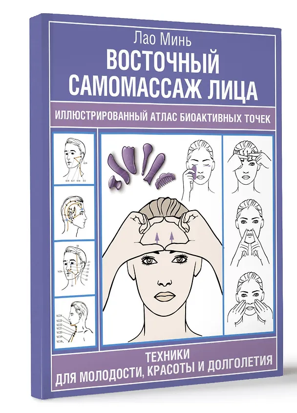 Книга Восточный самомассаж лица. Иллюстрированный атлас биоактивных точек. Техники для молодости, красоты и долголетия (Лао Минь) — 4