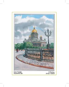 Постер Виды Санкт-Петербурга Исаакиевский собор м/ф ХА60-014