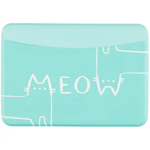 Чехол для карточек горизонтальный Meow (мятный) (ДКГ2019-38)