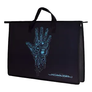 Папка для чертежей и рисунков А3 "Роборука" 45*33*9см, пластик, молния, текст.ручки