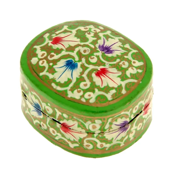 Шкатулка овальная картон Зелень (5,5 см) (1158163) 2576725 — 3
