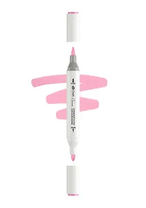 Маркер акриловый "Сонет" розовый, двусторонний, перо кисть/пуля