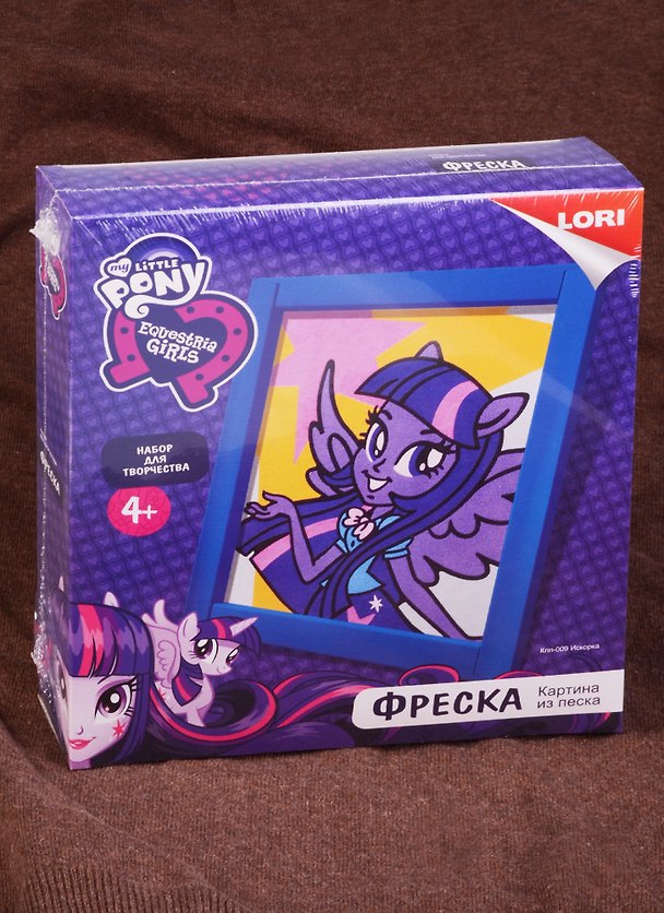 Кпп-009 Фреска Картина из песка Hasbro Equestria Girls Искорка (LORI ) (набор д/творч.) (4+) (коробка) 2586524 — 1