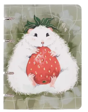 Тетрадь на кольцах в клетку "Все клубнично!", 100 листов 3084242