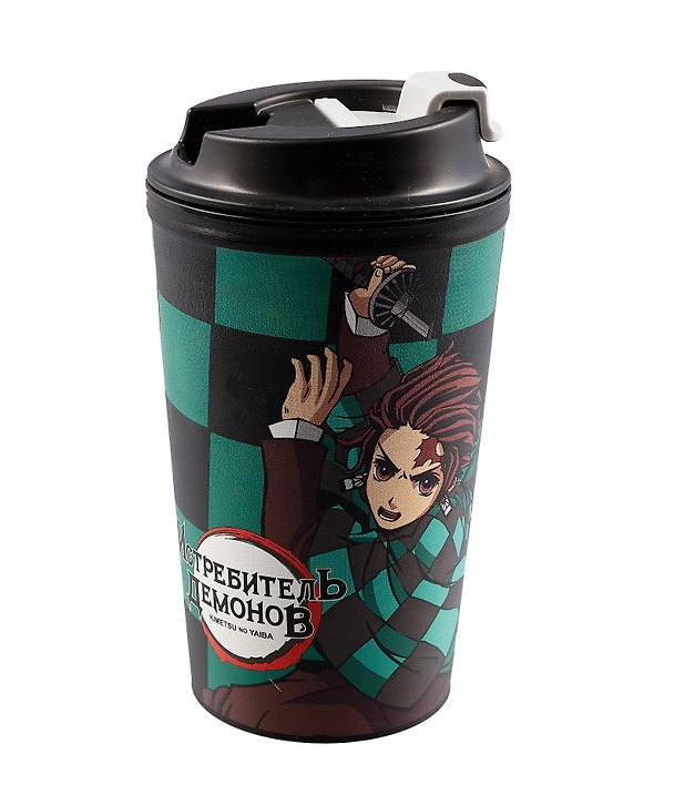 Термостакан Demon Slayer Tanjiro Kamado (пластик) (350мл) 2986645 — 1