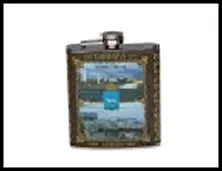 ГС фляжка металл кожзам Самара Панорама 7 oz 410807, шт