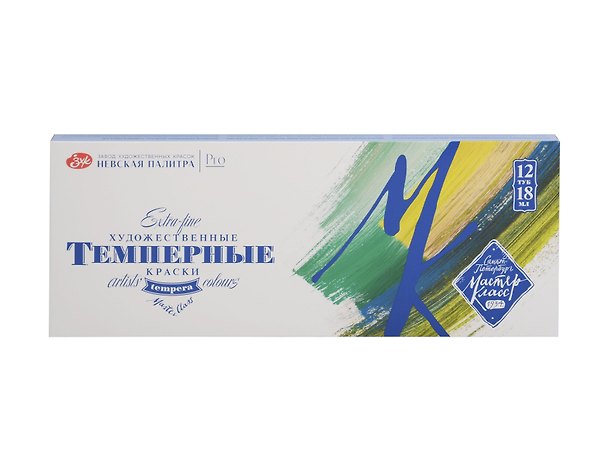 Краски темперные 12цв 18мл "Мастер-Класс" картон, ЗХК 3121903 — 1
