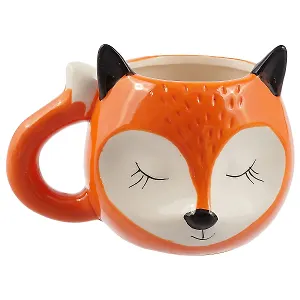 Кружка с ушками Лисичка спящая (керамика) (300мл) (12-06641-1802)