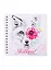 Скетчбук 195*195 80л "Животные в цветах" белый офсет, 100г/м2, тв.обложка, гребень — 256634 — 1