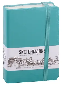 Скетчбук 9*14 80л "Sketchmarker" изумрудный, нелинованн. 140г/м2, слоновая кость, тв.обл.