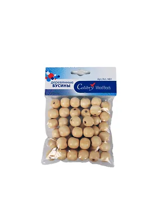 Деревянные бусины Colibry (NB1-04-A) (упаковка) 2386692