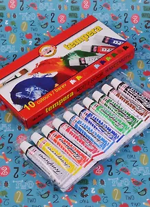 Краски темперные 10 цветов х 10мл