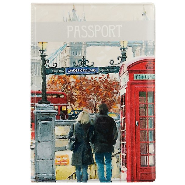Обложка на паспорт «London. Акварель» 2520761 — 1